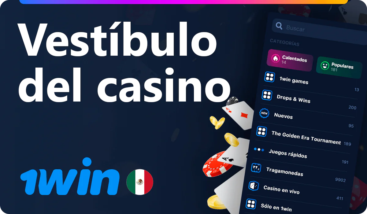 Colección de juegos de casino en 1win México