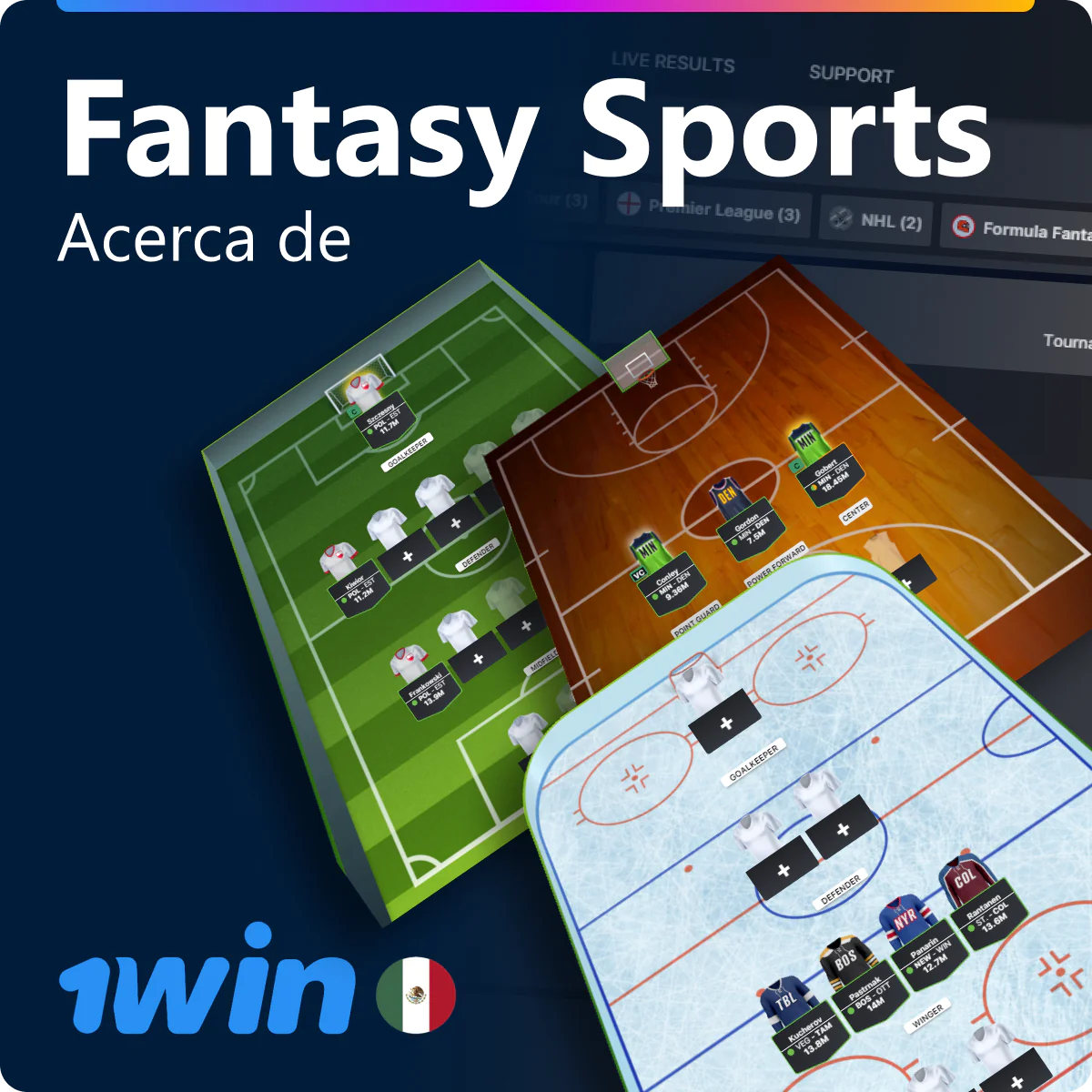 Sobre los deportes de fantasía en 1win México