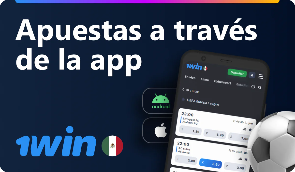 Apuestas de fútbol en la aplicación 1win México