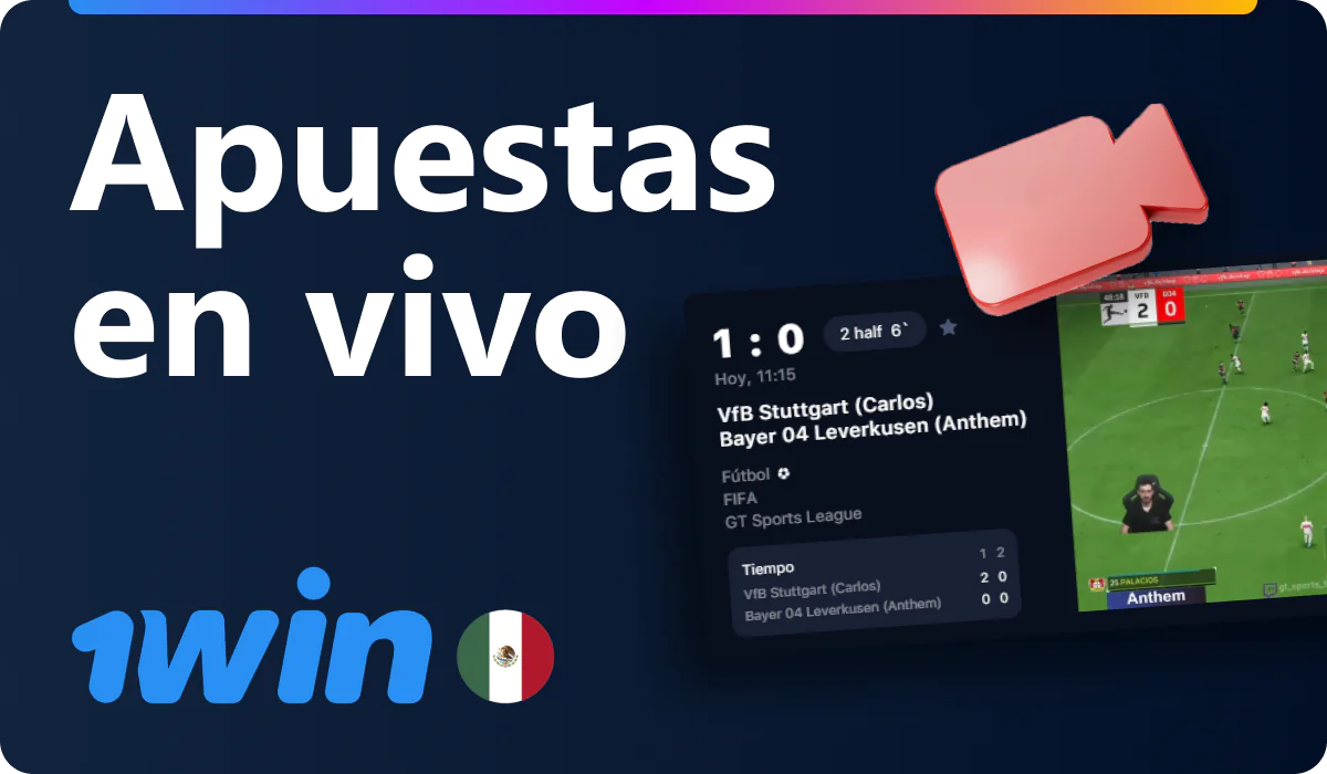Apuestas de fútbol en directo en 1win México