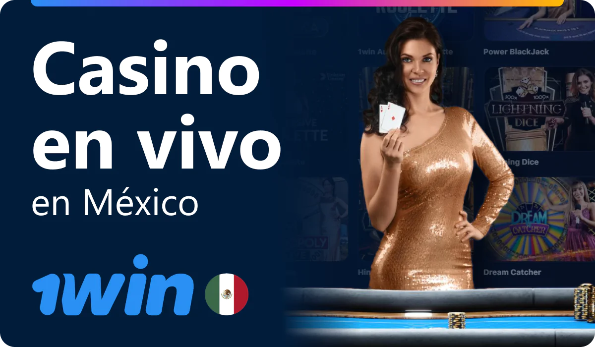 Casino con crupieres en vivo en 1win Mexico