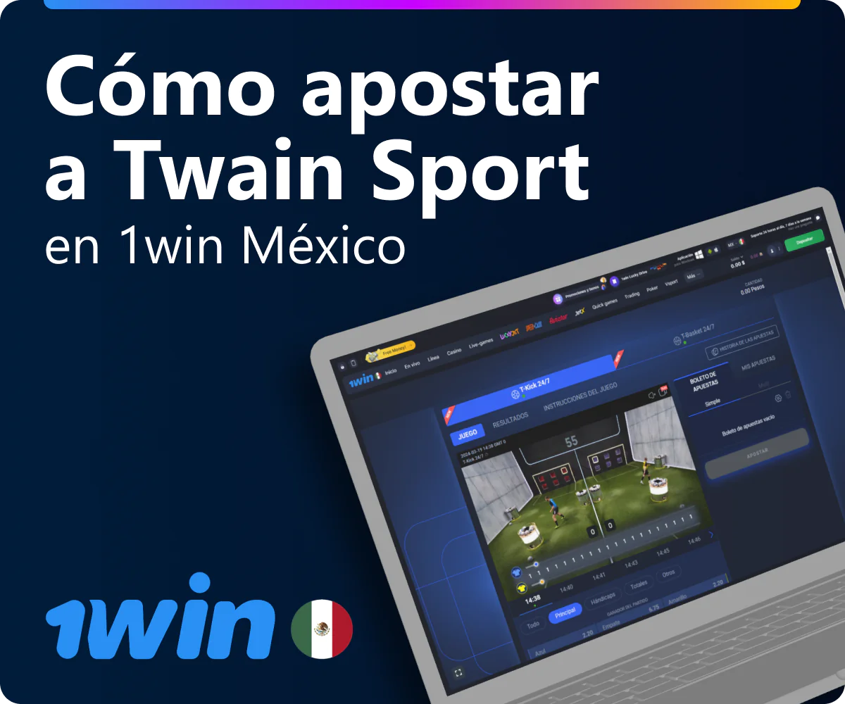 Instrucciones para apostar en Twain Sport en 1win México