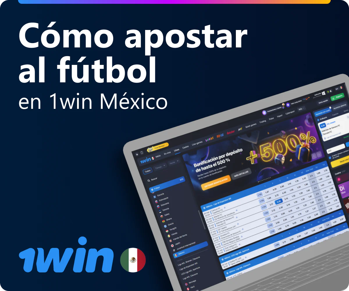 Instrucciones para apostar en fútbol en 1win México