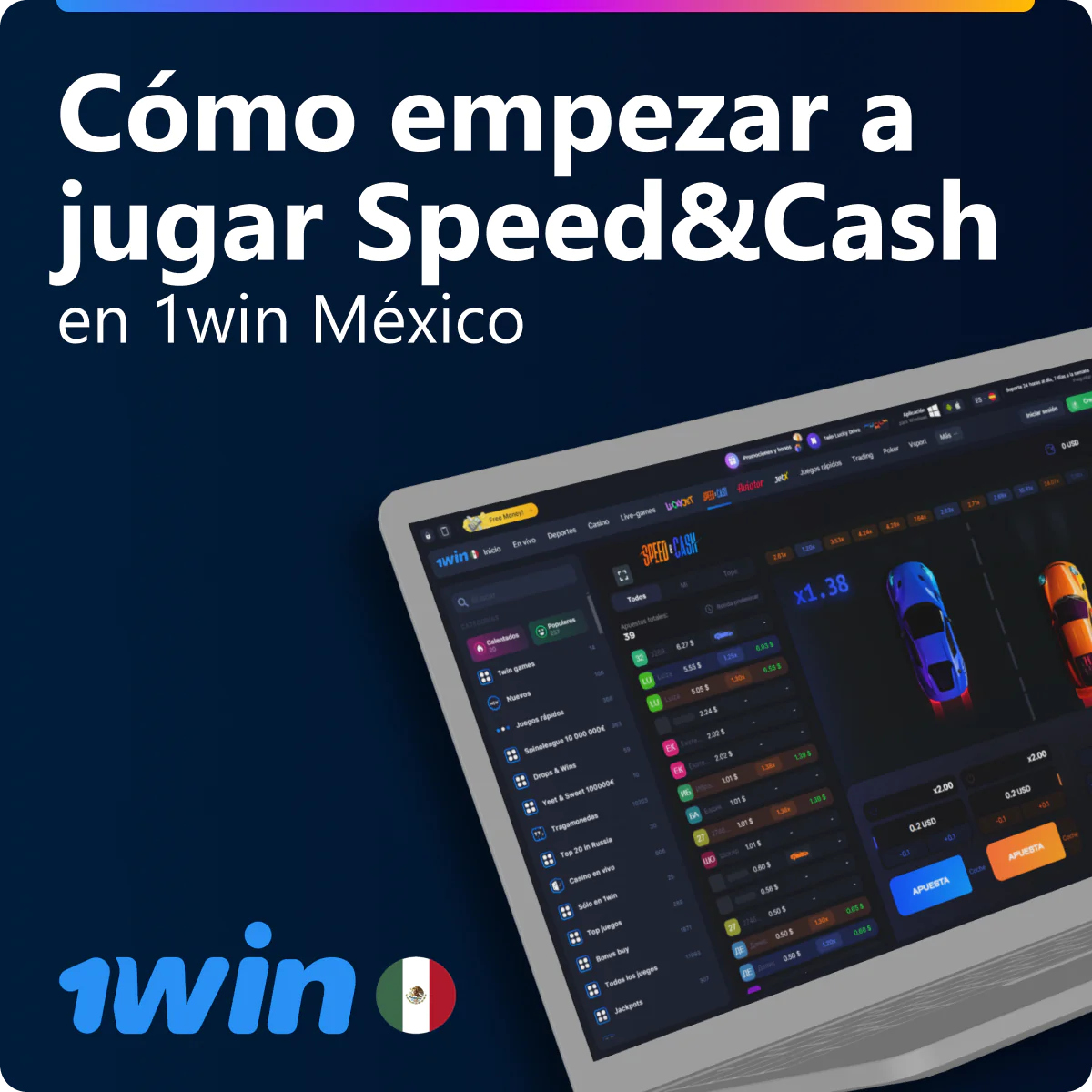 Cómo jugar a Speed&Cash en 1win MX