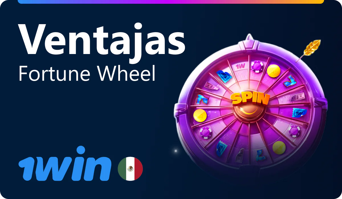 Ventajas de jugar Fortune Wheel en 1win Mexico